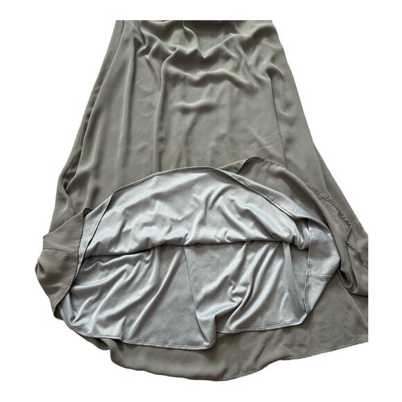 Show Me Your Mumu Halter Dress Womens Medium Amanda Maxi Gray Bridesmaid Event - Picture 10 of 11
